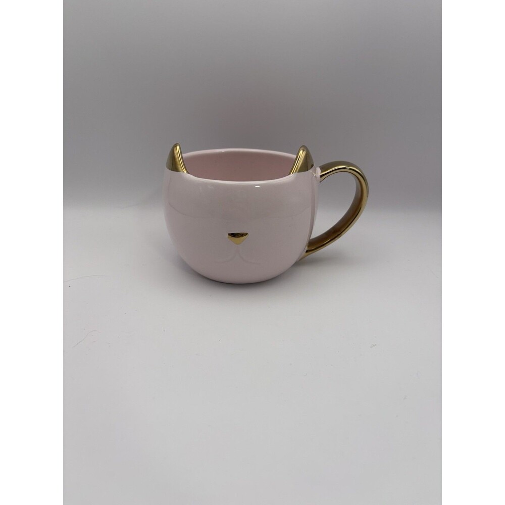 Pinky Up Cat Coffee Mug Chloe Pink Gold Cup Purrrfect